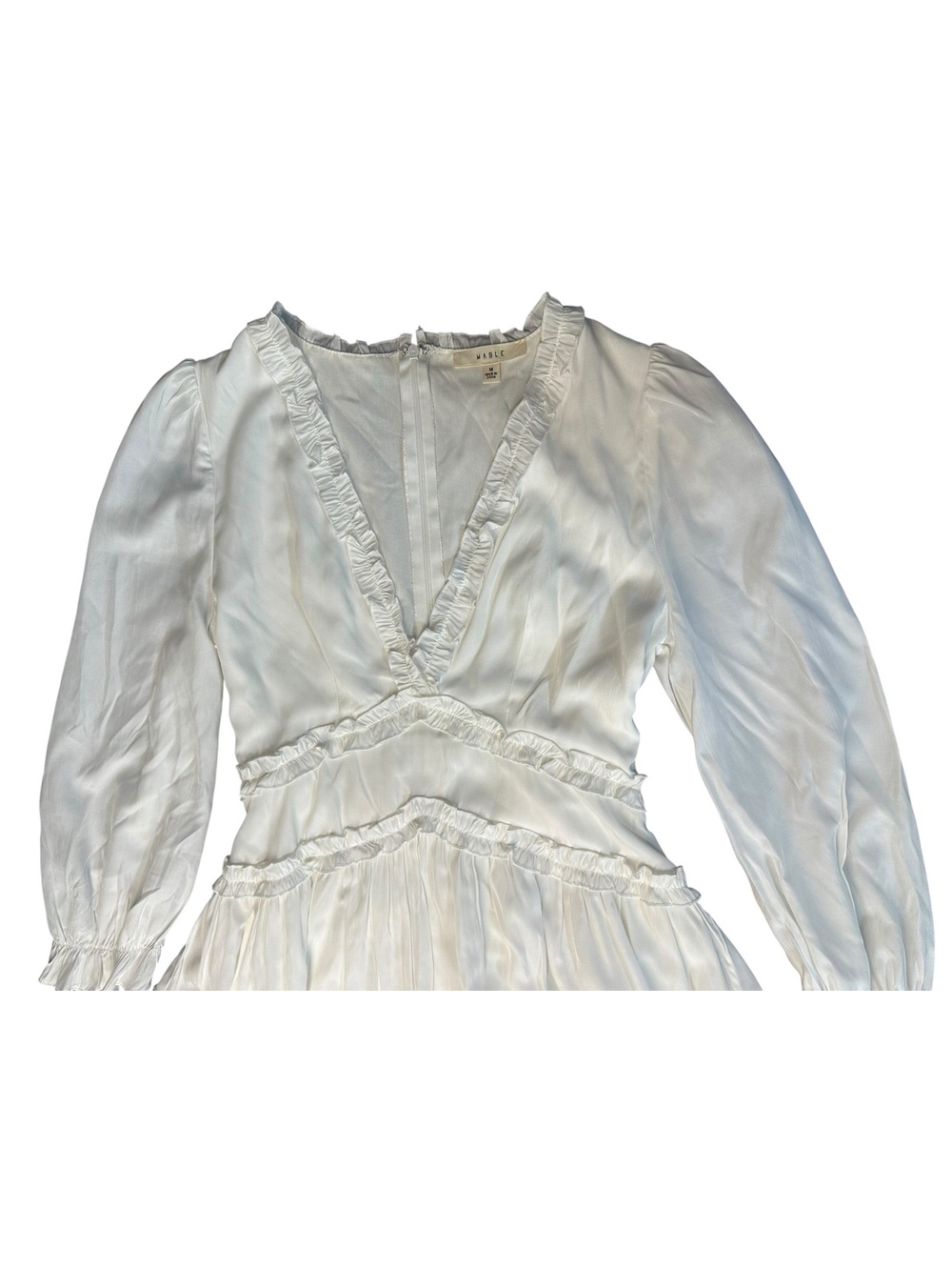Long Sleeved white dress by Mable